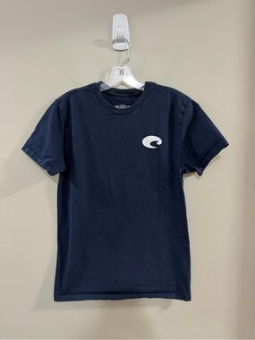 Men's Costa Navy Short-Sleeve Logo Graphic Tee. Size Small